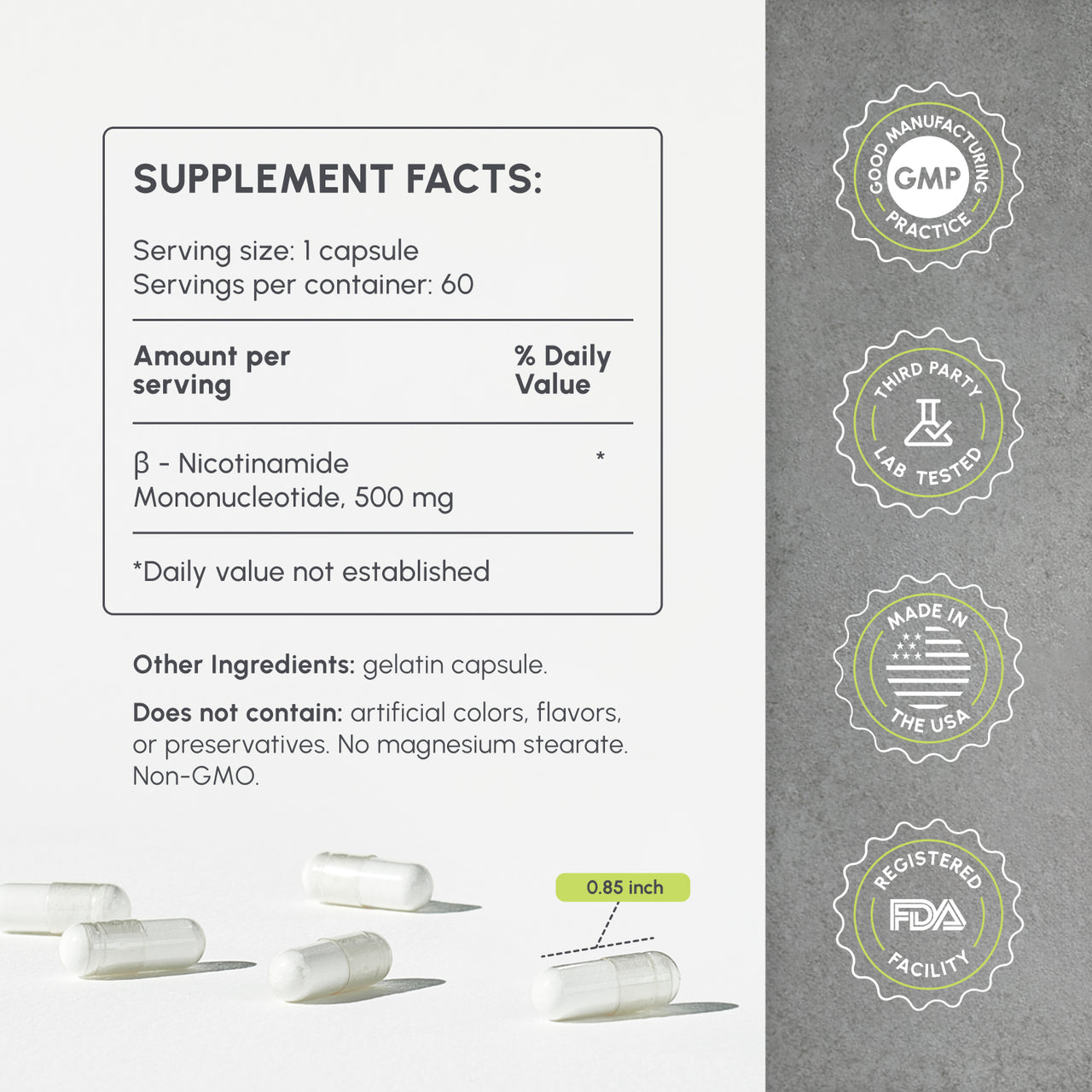 Pure NAD+ Capsules
