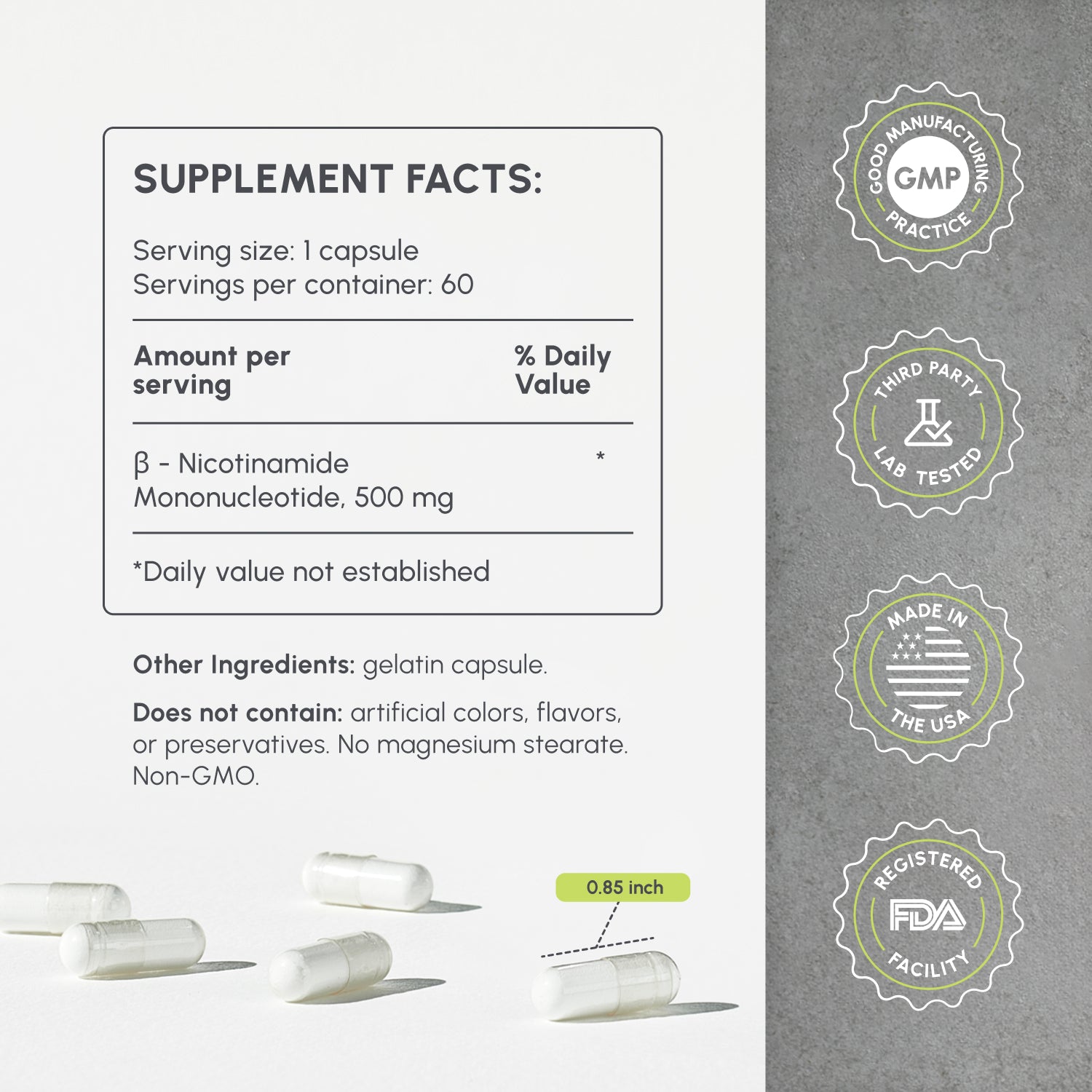 Pure NAD+ Capsules