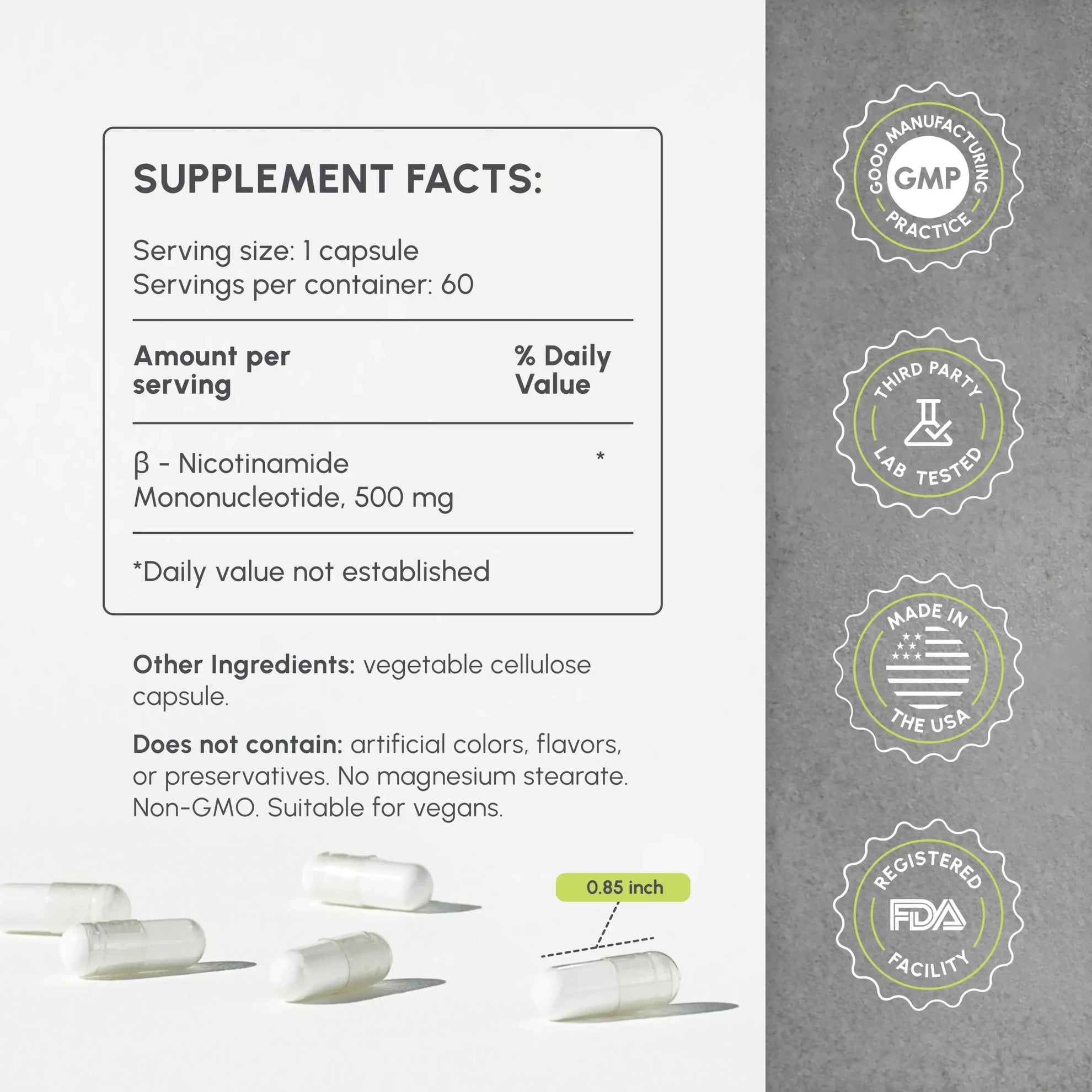 Pure NAD+ Capsules