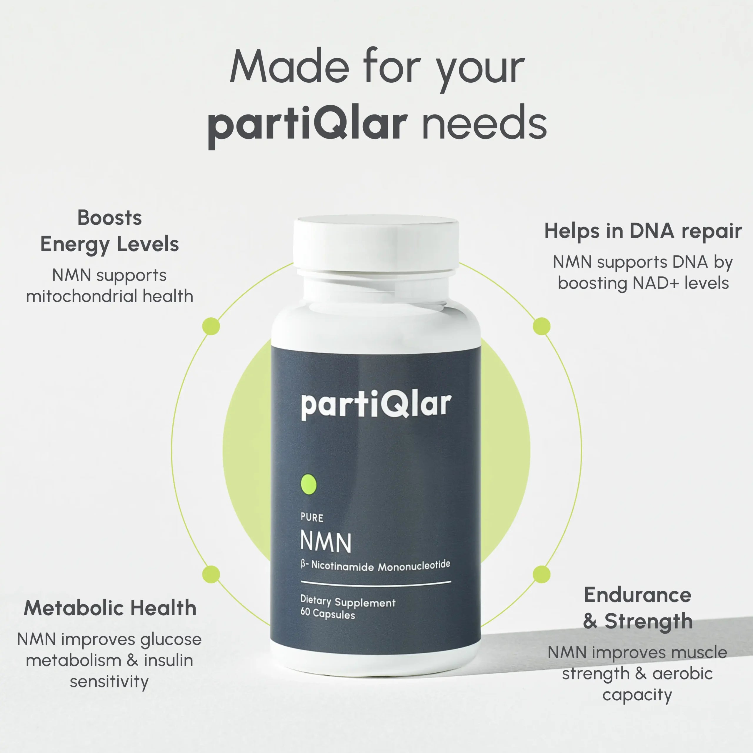 Pure NAD+ Booster Supplement Capsules