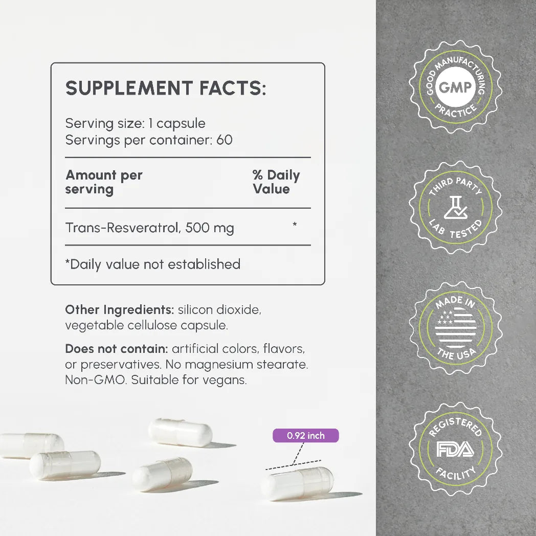 Pure Resveratrol Capsules