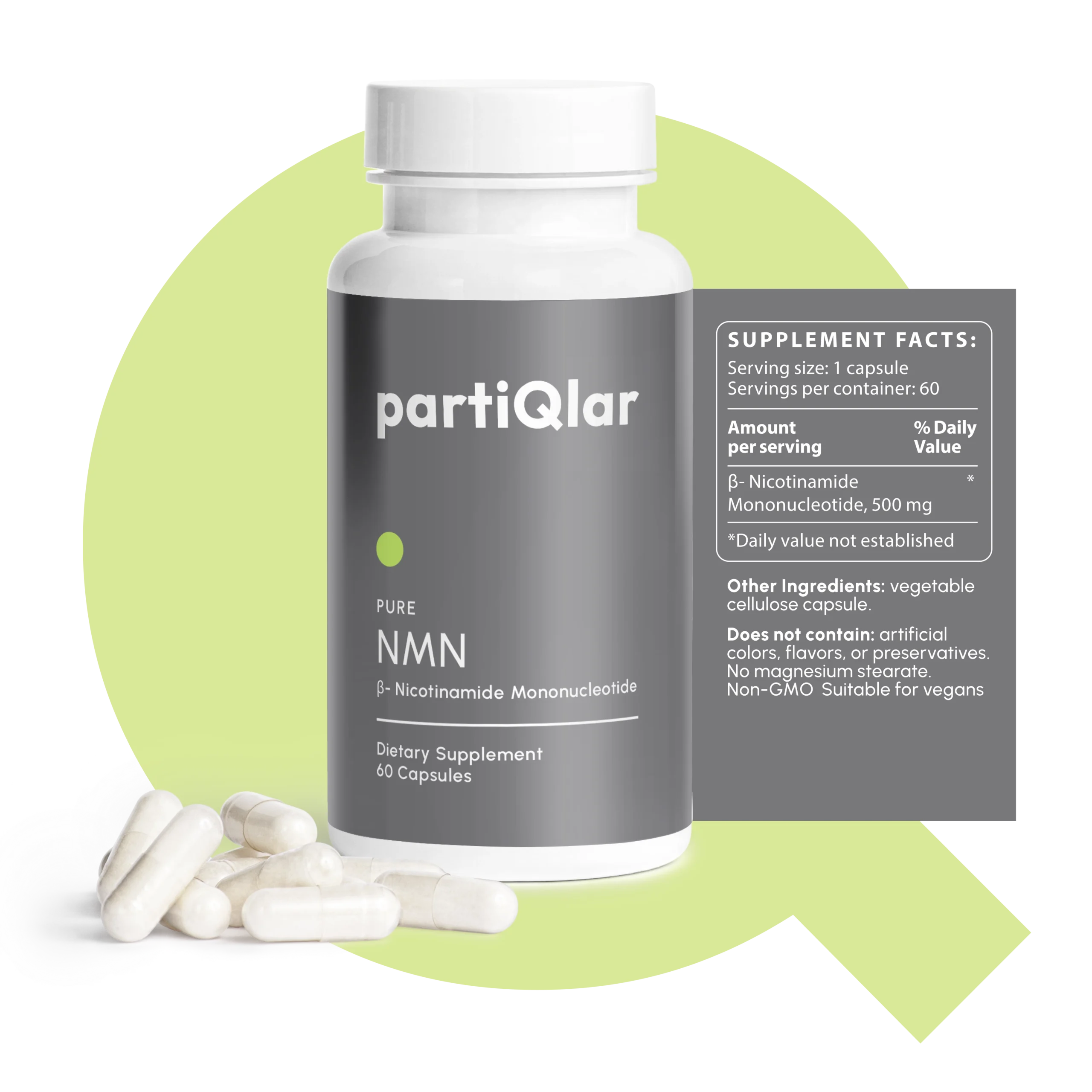 partiQlar best NAD+ booster supplement facts