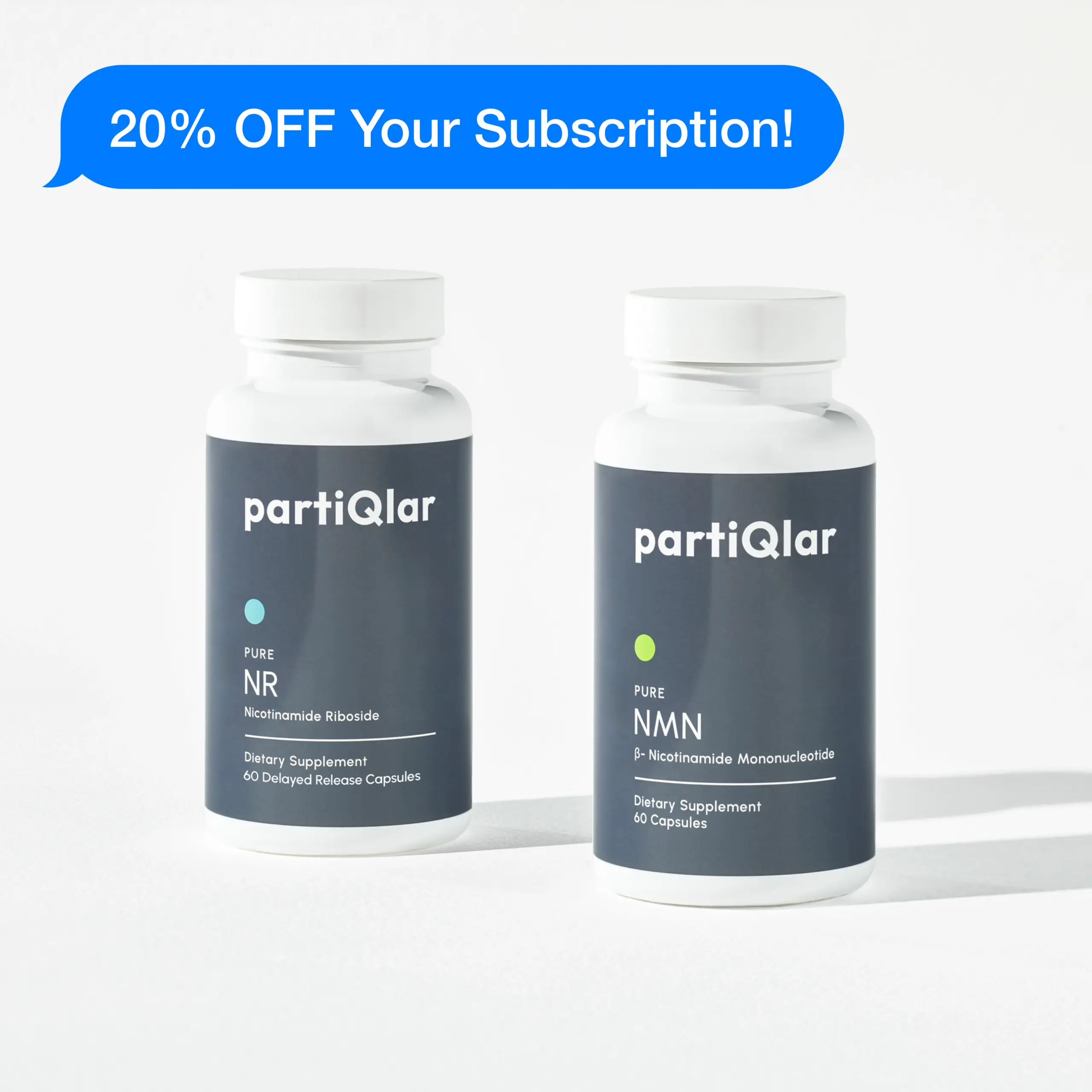 partiqlar NAD+ Booster Bundle with nr and nmn supplements