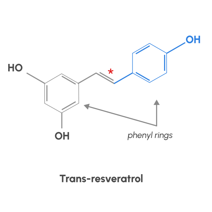 trans-resveratrol molecule