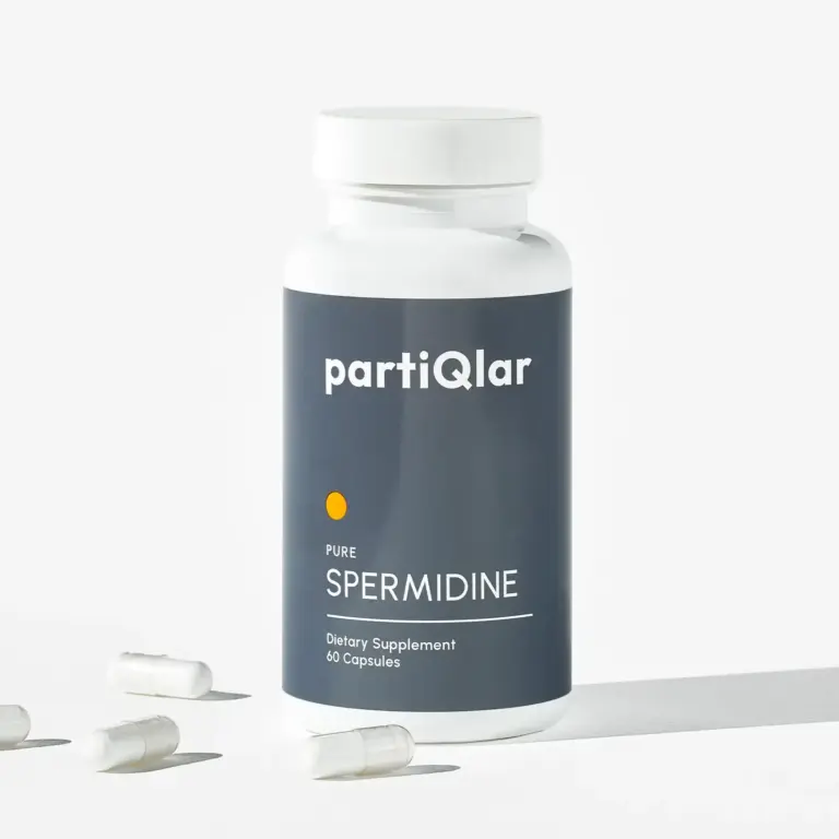 partiQlar spermidine supplement bottle