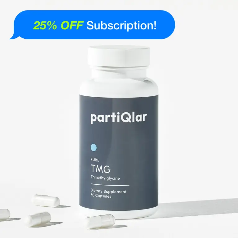 partiQlar tmg supplement bottle