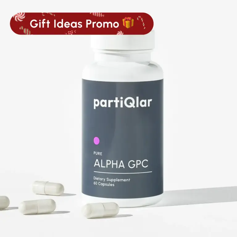 partiQlar Alpha GPC supplement bottle