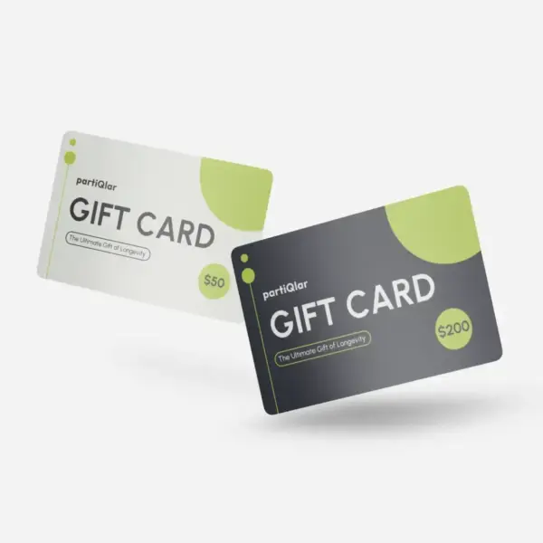 partiQlar falling gift cards