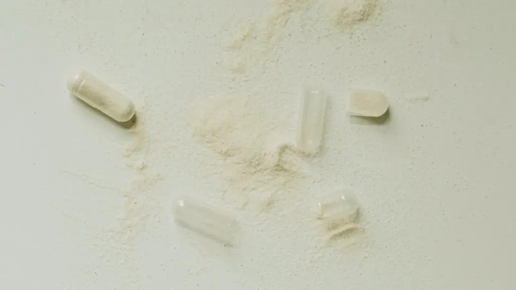 supplements scattered on a table