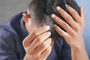 Man suffering from hair loss